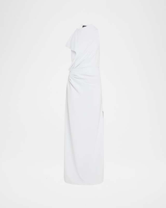 Devyn Draped Matte Double Crepe Dress